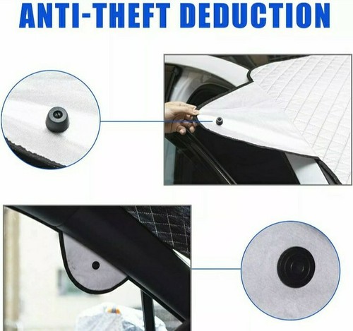 Car Windscreen Cover Frost Shield Snow Ice Protection Winter Window Guard Screen - Picture 4 of 8