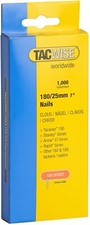 Tacwise 0361 Type 180 / 25 mm Galvanised 18G Brad Nails, Pack of 1,000