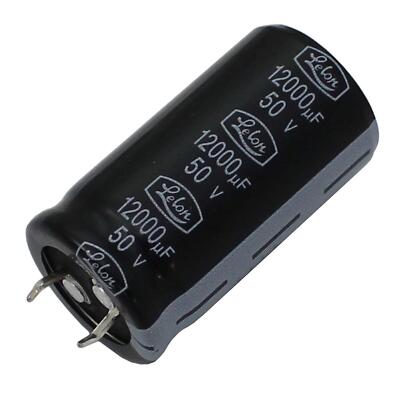 Condensateur électrolytique Lelon Snap-in – 12000µF 50V 85°C, 25x45mm, Modèle LS-123M1H-2545EGA