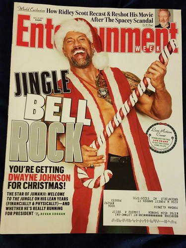 Entertainment Weekly Dec 2017:  Dwayne Johnson the Rock, Jumanji, Ridley Scott  - Imagen 1 de 7