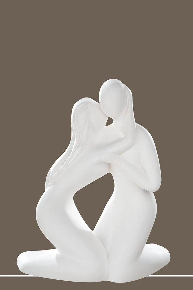 Gilde Francis Skulptur Zuwendung Kuss 25 cm kniend Liebe Hochzeit Glück 30756 - Bild 1 von 1