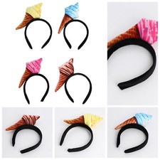 Adults Kids Headwear Themed Party Hair Hoop Festival Ice Cream Headband Cute
