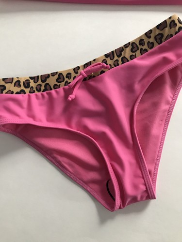 Juicy Couture Girls 12 Rash Guard Bikini 2-Piece Swimsuit Pink/Leopard Combo New - Picture 6 of 12