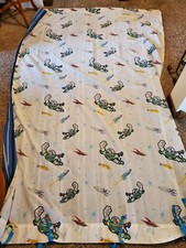 Disney Toy Story Buzz Homemade Twin Flat Bed Sheet Duvet Cover Blanket Fabric