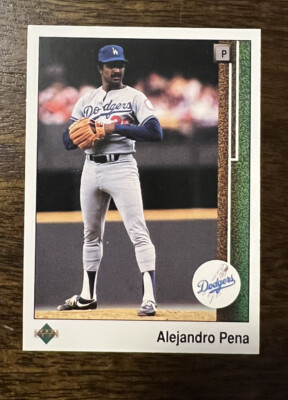 1989 Upper Deck Alejandro Pena Baseball Cards #137