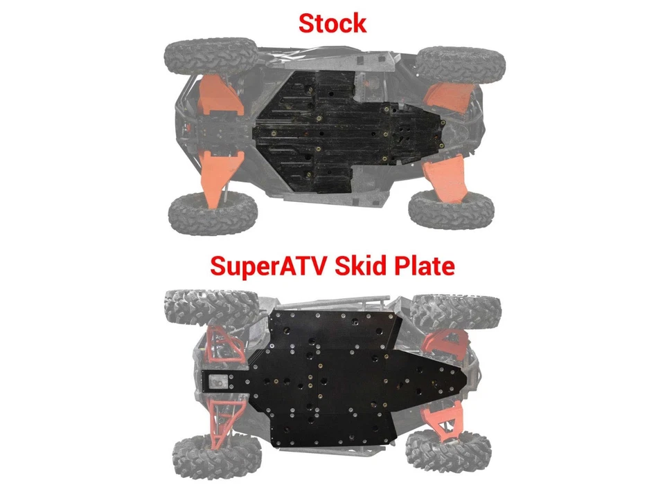 SuperATV Heavy Duty 1/2" ARMW Full Skid Plate for Polaris RZR S 1000 (2016-2020) - Imagem 4 de 4