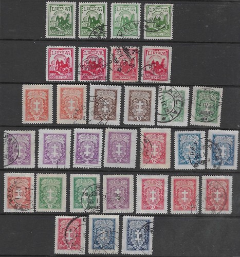 LITHUANIA: 1920's Selection of Mint & Used Stamps - Definitives - 第 1/1 張圖片