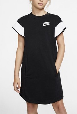 nike t shirt dress black