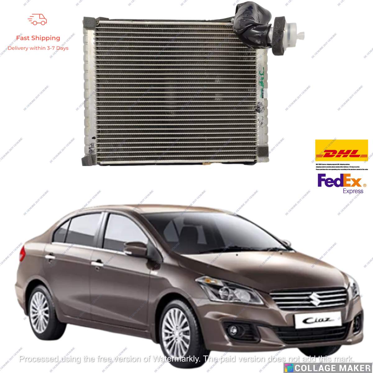 95411M83P10 Heat Evaporator Suzuki Ciaz 2014-2023 Model Oem