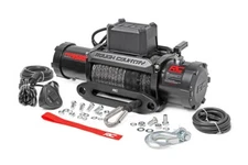 Rough Country 9500lb Pro Series Electric Winch | Synthetic Rope PRO9500S