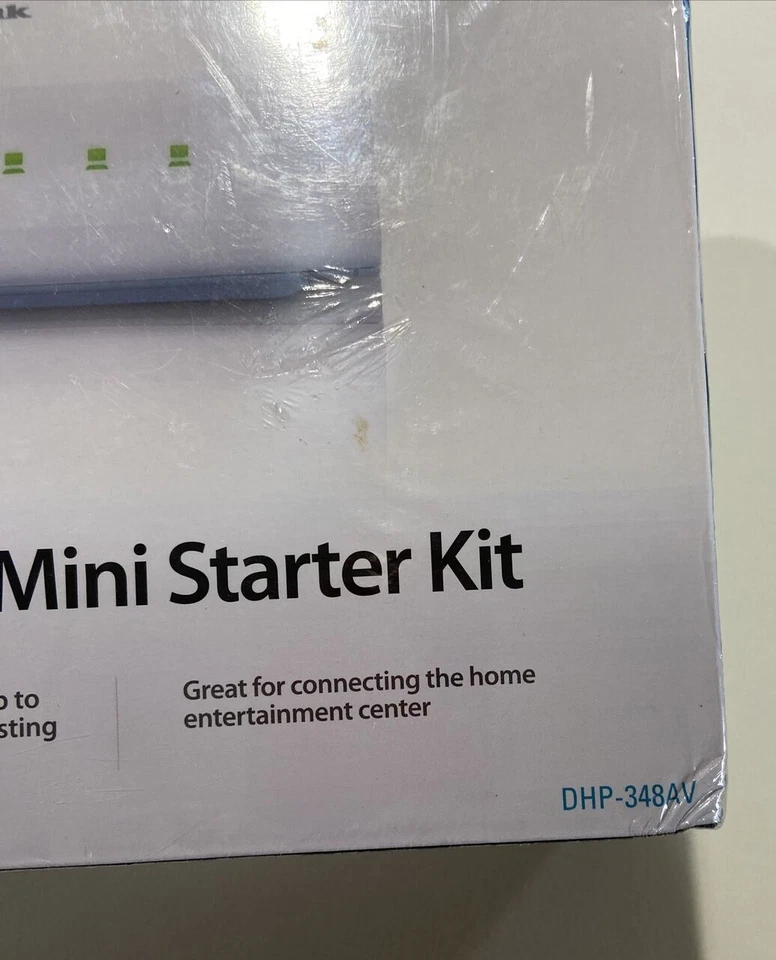 D-Link Systems, Inc. DHP-348AV Powerline AV 4-Port Switch Mini Kit - NEW /SEALED - Image 2 of 4