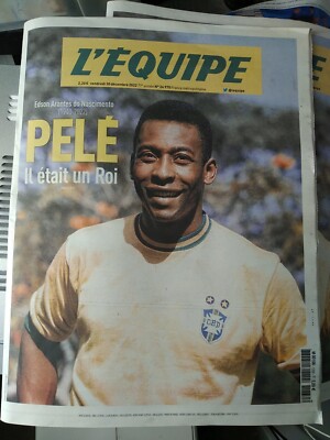 Zeitung Das Team 30. Dezember 2022 ''PELÉ, IL WAS UN ROI'' Edson Arantes King Pelé