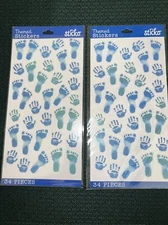 Set Of 2 Sticko Scrapbooking/Planner Stickers Pastel Baby Boy Theme.  Free Ship