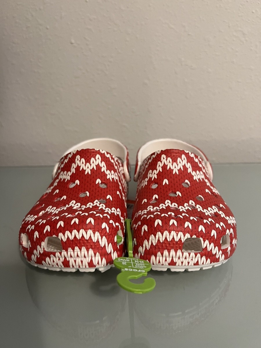 Crocs Holiday Sweater Christmas Classic Clogs 209237-90H M2  display picture 2