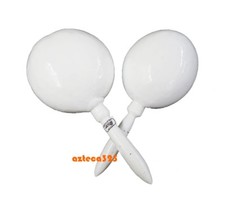 5 PACK Mexican Wedding White Maraca Pair 10 maracas total 