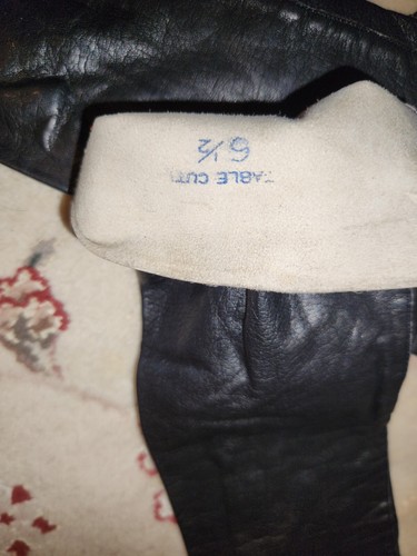 New In Orig Sleeve Black Kid 13" Gloves Wear-Right Western Germany Sz 6 1/2 #15 - Picture 4 of 5