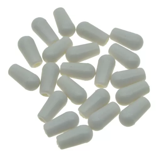 20* White Metric M3.5/M4 Guitar Toggle Switch Tip Cap for Epiphone Les Paul LP