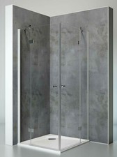 Duschkabine Duschabtrennung Dusche Eckeinstieg Nano Glas 90x90 Schulte ESG