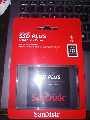 SanDisk SSD Plus 1TB 2.5 inch SATA III Internal (SDSSDA-1T00-G27) SSD - New