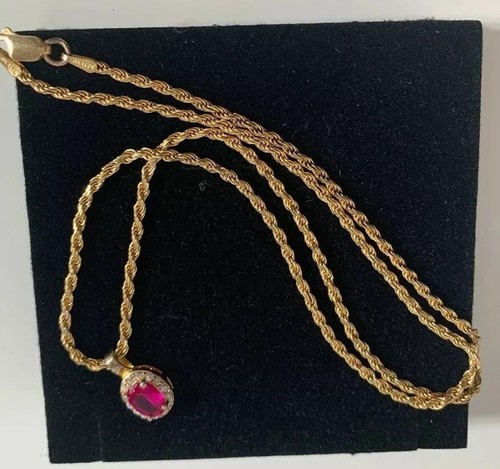 925 ITALY KA 1772 Vermeil Gold Chain 