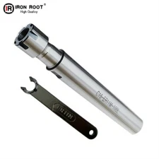 C16-ER11M-100L Collet Chuck Holder CNC Extension Rod Straight Shank+1P Wrench