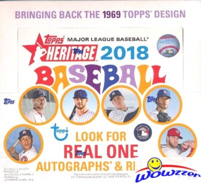 2018 Topps Heritage Baseball MASSIVE Factory Sealed 24 Pack