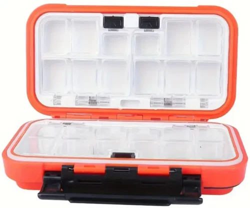 1x Fishing Lure Bait Tackle 2 Layer Storage Box Case Waterproof Compartments NEW - Picture 73 of 150