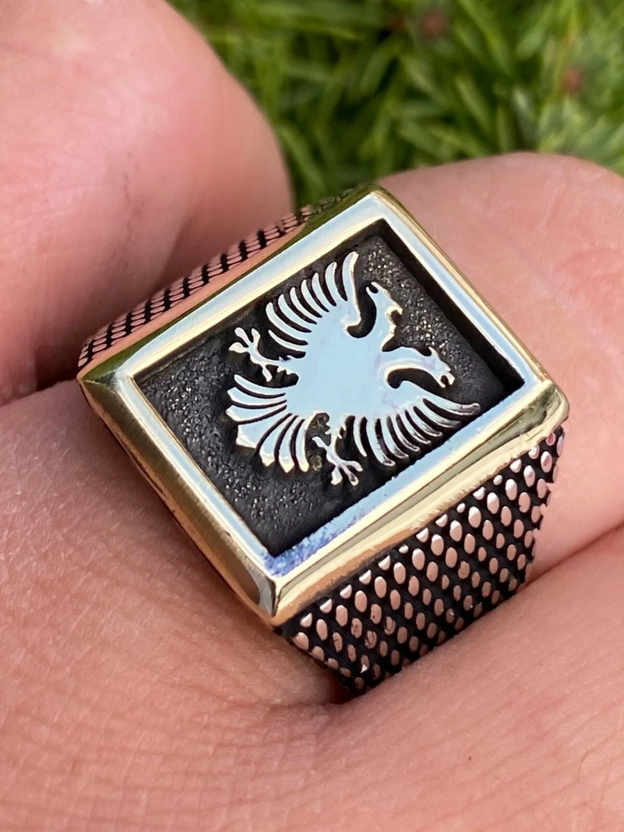 Two headed eagle ring sale