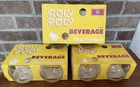 Vintage Federal Glass Roly Poly Foursome Tumblers 11 Ounce Set 12 Original Box
