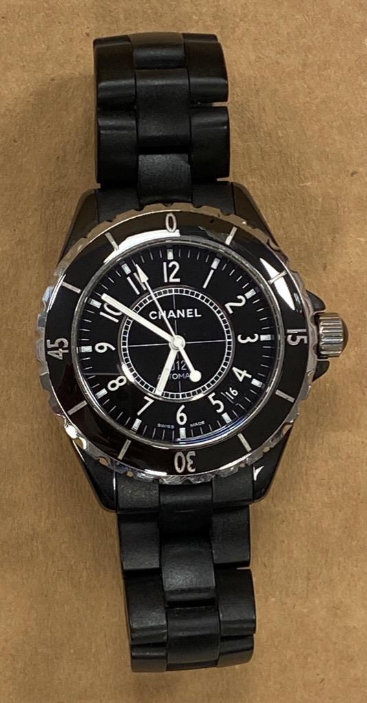 CHANEL J12 H2980 CERAMIC BLACK DIAL 39mm AUTOMATIC WATCH. | eBay