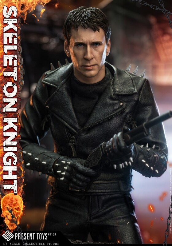 Figurine Skeleton Knight Ghost Rider 1/6 Present Toys PT-SP59 articulée en stock