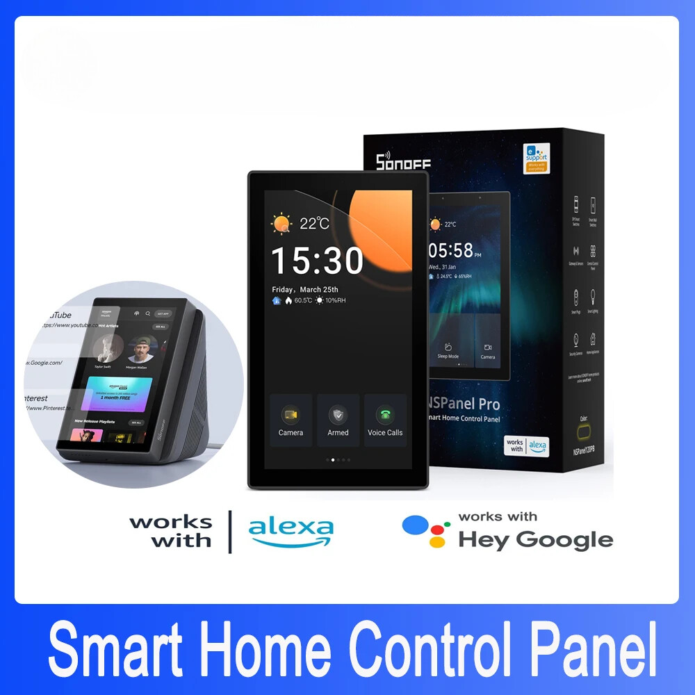 Smart Home Touch Panel with Zigbee 3.0 Alexa Voice Control Gateway-image