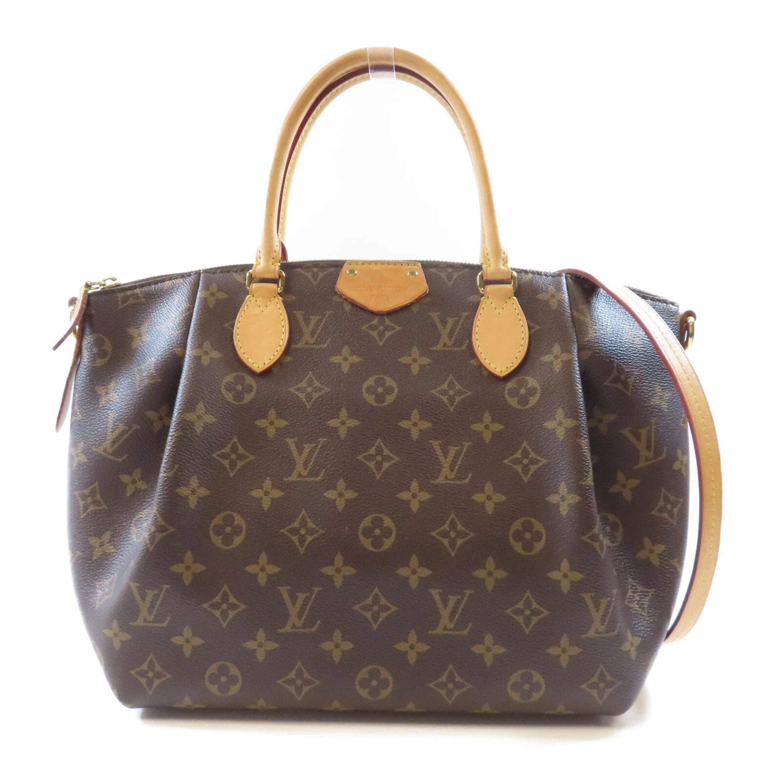 LOUIS VUITTON（LV） Borsa a tracolla Louis Vuitton LV GHW Turenne MM 2 vie borsa a mano M48814 monogramma marrone