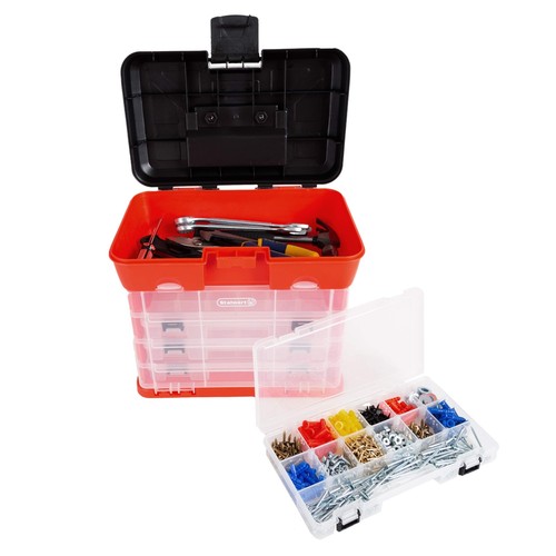Storage Tool Box - Portable Multipurpose Organizer With Main Top Compartment ... - Picture 5 of 7
