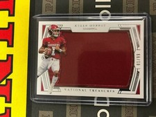 2020 NATIONAL TREASURES KYLER MURRAY SOONERS JUMBO JERSEY SP JERSEY # 1/99 🔥