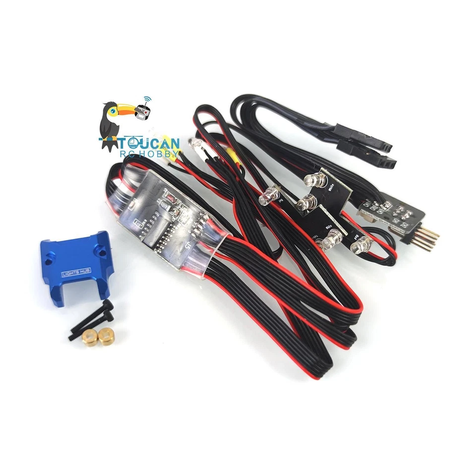 CAPO Spare Lights Hub Set LED Light System For 1/18 CUB1 Crawler Car RC Model - Image 2 of 4