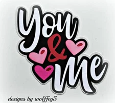 CRAFTECAFE LOVE TITLE premade paper piecing scrapbook diecut piece page WOLFFEY5