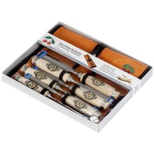 Kirschen 1171000 Ripping Chisel Set Beech Stock Velour Bag 6 Pcs