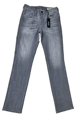 DIESEL Damen Jeans Sandy 00SFXN 0683M | Regular Slim Straight | Grau | W27 L32