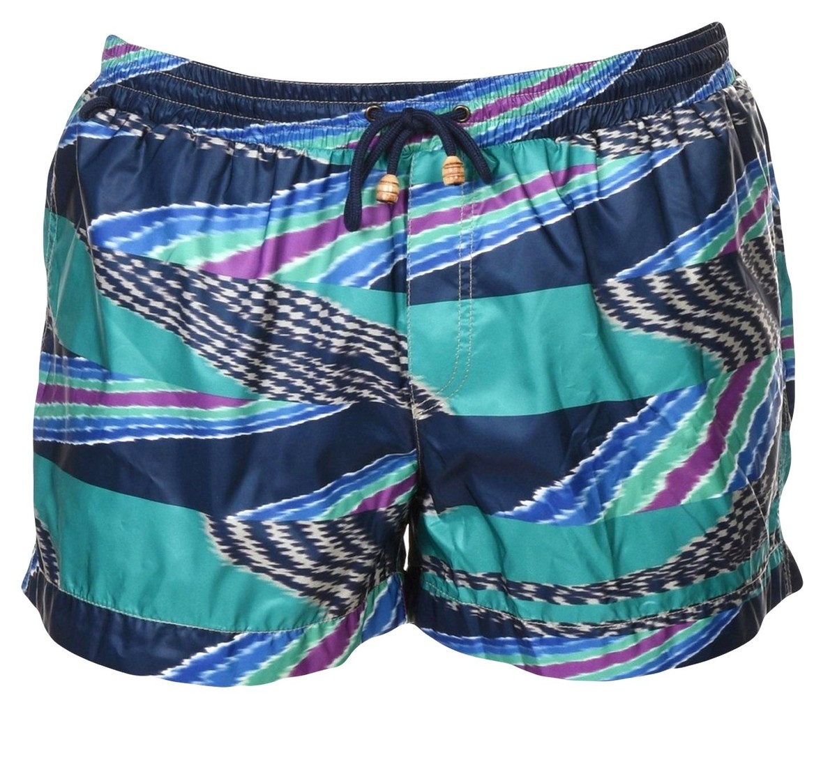 MISSONI MARE Italy Men's Slub Print Swim Shorts Trunks Bathing