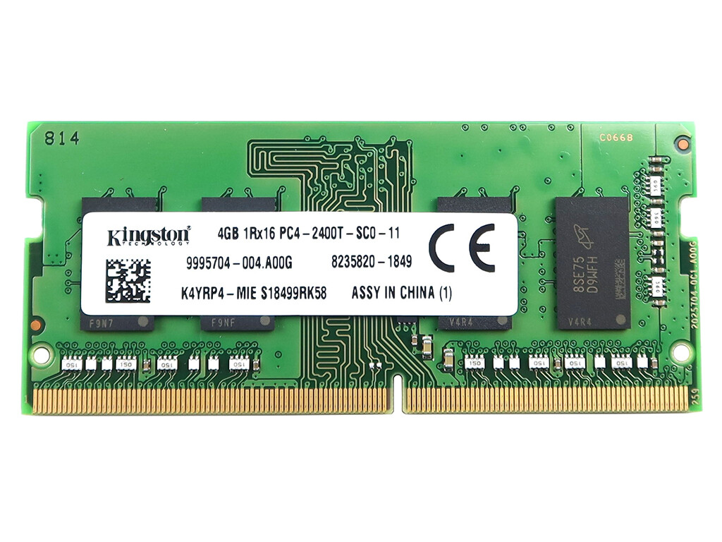KINGSTON K4YRP4-MIE 4GB 1RX16 DDR4 SODIMM 2400MHZ 1.2V