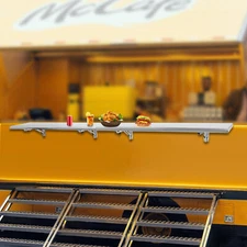 96X12" Folding Shelf Stainless Steel Food Serving Shelf For Food Truck Trailer