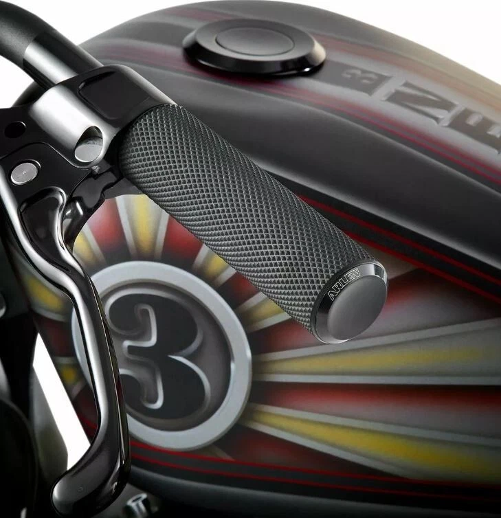 Manopole Acceleratore Elettronico Arlen Ness Knurled Nere Harley Touring Softail - Immagine 4 di 4