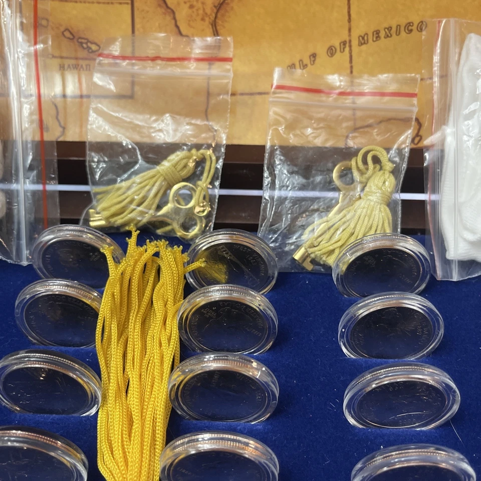 The Danbury Mint Complete State Quarters Treasure Chest Collection Set - Image 4 of 4