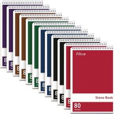Spiral Steno Pads 6x9 12 Pack Assorted Bright Colors Gregg Ruled Notebooks