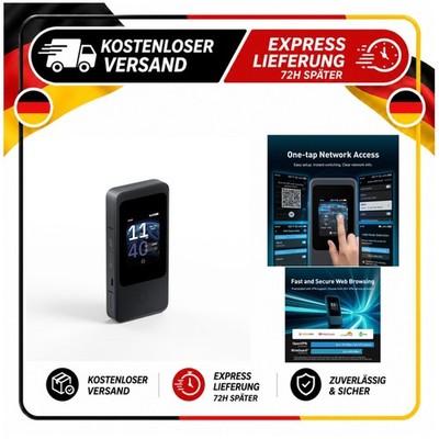 GL.iNet GL-E5800 MUDI 7 5G Reiserouter Wi-Fi 7 Tri-Band eSIM