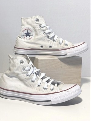 Women size 6.5 Converse Chuck Taylor All Star High Top White Canvas Sneakers