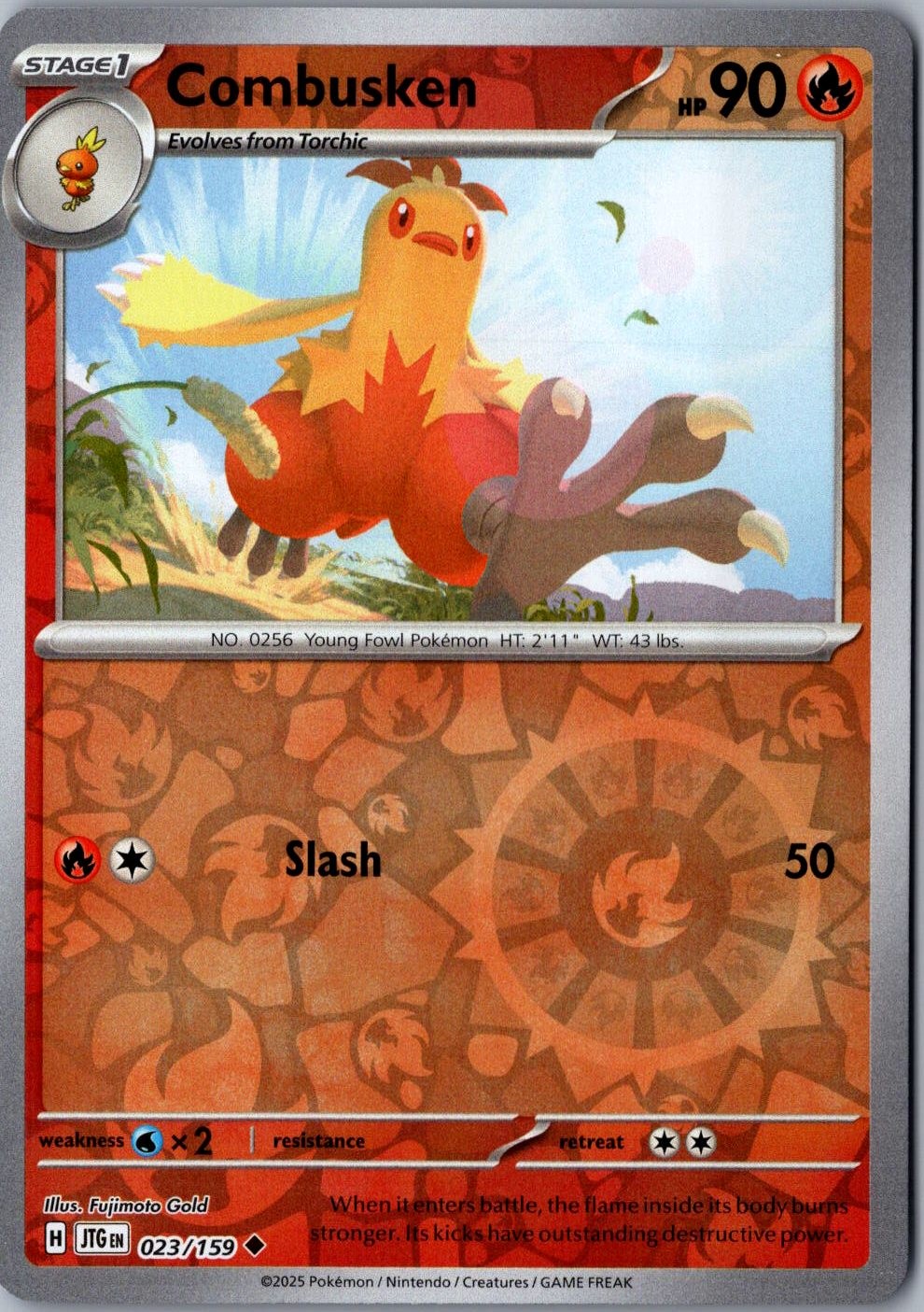Combusken 2025 Scarlet & Violet: Journey Together #023/159 Reverse