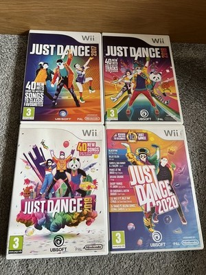 Just Dance 2017, 2018, 2019, 2020 Spielepaket Nintendo Wii - Komplett - PAL