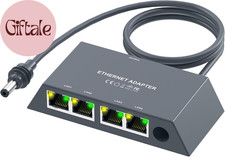 Starlink Gen3/Mini Ethernet Adapter with 4 RJ45 Ports,Multi Ports Starlink Ether